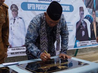 Resmikan Gedung Puskesmas Baru di Cantung, Begini Pesan Bupati Kotabaru
