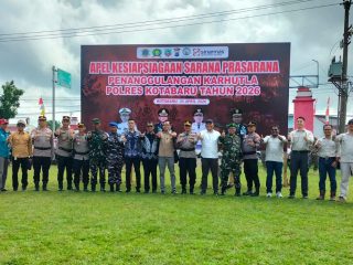 PT Sinar Mas Suport Penuh Kegiatan Apel Kesiapsiagaan Antisipasi Karhutla di Kotabaru