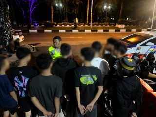 Satlantas Polresta Palangka Raya Tindak Tegas Balap Liar, 14 Kendaraan Diamankan
