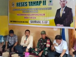 Reses Tahap II, Anggota DPRD Kotabaru Sahrani Serap Aspirasi Warga Desa Tarjun